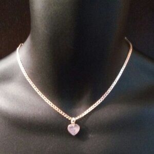 Luna Norte Heart Shaped Quartz Necklace - NWOT